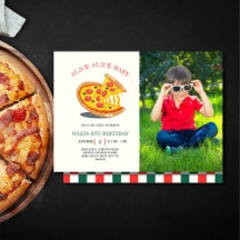Slice Slice baby Modern Pizza Foto Verjaardagsfees