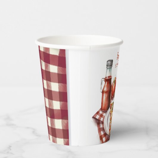 Slice Slice Baby Modern Pizza-papier van zaterdag Papieren Bekers (Rechts)