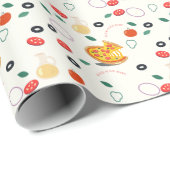 Slice Slice Baby Modern Pizza Verjaardagsfeest Cadeaupapier (Rol Hoek)