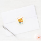 Slice Slice Baby Modern Pizza Verjaardagsfeest Ronde Sticker (Envelop)