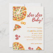 Slice Slice Baby picnic Pizza baby shower Kaart (Voorkant)