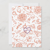 Slice Slice Baby, pizza 1st birthday Kaart (Achterkant)