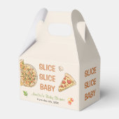 Slice Slice Baby Pizza Baby shower Bedankdoosjes (Voorkant Zijde)