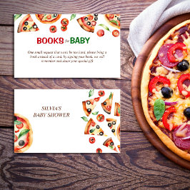 Slice slice baby pizza baby shower boeken aanvrage informatiekaartje