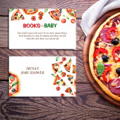 Slice slice baby pizza baby shower boeken aanvrage informatiekaartje