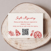 Slice Slice Baby Pizza Baby Shower Cadeau Registra Informatiekaartje