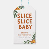 Slice Slice Baby Pizza Baby shower Cadeaulabel (Voorkant)