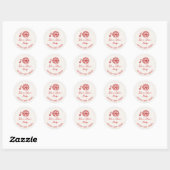 Slice Slice Baby Pizza Baby Shower Favor Ronde Sticker (Vel)
