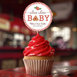 Slice Slice Baby Pizza Baby Shower Favor Sticker –