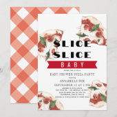 Slice Slice Baby Pizza Baby shower Kaart (Voorkant / Achterkant)