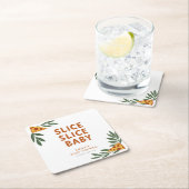 Slice Slice Baby Pizza Baby shower Kartonnen Onderzetters (Insitu)