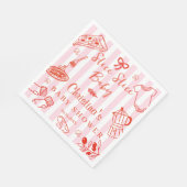 Slice Slice Baby Pizza & Baby Shower Paper Napkin Servet (Hoek)
