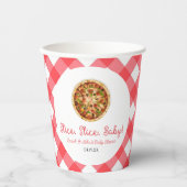 Slice, Slice, Baby! Pizza Baby shower Papieren Bekers (Voorkant)