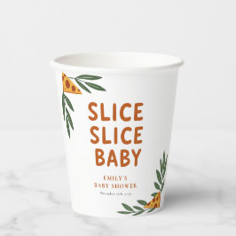 Slice Slice Baby Pizza Baby shower Papieren Bekers