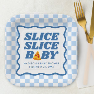 Slice Slice Baby Pizza Baby Shower Papieren Bordje