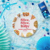 Slice, Slice, Baby! Pizza Baby shower Papieren Bordje (Feest)