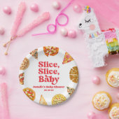 Slice, Slice, Baby! Pizza Baby shower Papieren Bordje (Feest)