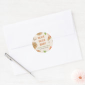 Slice Slice Baby Pizza Baby shower Ronde Sticker (Envelop)