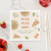 Slice Slice Baby Pizza Baby shower Servet (Insitu)