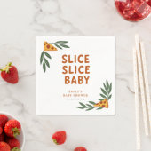 Slice Slice Baby Pizza Baby shower Servet (Insitu)