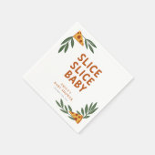 Slice Slice Baby Pizza Baby shower Servet (Hoek)