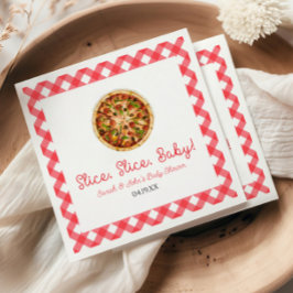 Slice, Slice, Baby! Pizza Baby shower Servet