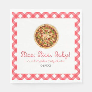 Slice, Slice, Baby! Pizza Baby shower Servet