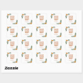 Slice Slice Baby Pizza Baby shower Vierkante Sticker (Vel)