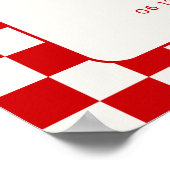 Slice Slice Baby Pizza Baby Shower Welcome Poster (Hoek)