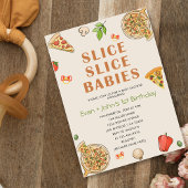 Slice Slice Baby Pizza Baby Twins Verjaardag Kaart