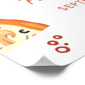 Slice Slice Baby Pizza Eerste Verjaardag Welkomstb Poster (Hoek)