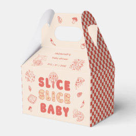 Slice Slice Baby Pizza Hand Drawn Baby Shower Bedankdoosjes
