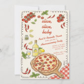 Slice Slice Baby Pizza Housewarming Feest Kaart (Voorkant)