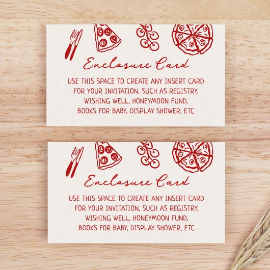 Slice Slice Baby Pizza Informatiekaartje