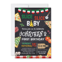 Slice Slice Baby Pizza Party 1e Verjaardag