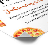 Slice Slice Baby Pizza Verjaardag Tijd Capsule Tek Poster (Hoek)