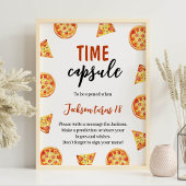 Slice Slice Baby Pizza Verjaardag Tijd Capsule Tek Poster