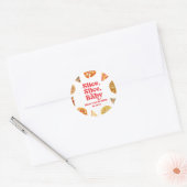 Slice, Slice, Baby! Pizza Verjaardagsfeestje Ronde Sticker (Envelop)