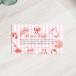 Slice Slice Baby Shower Luierspel Enclosure Card Informatiekaartje