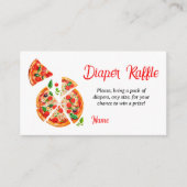 Slice Slice Baby shower Party Spel Luier Raffle Informatiekaartje (Voorkant)