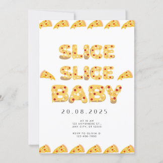 Slice Slice Baby, Uitnodiging voor Baby Shower