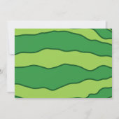 Slice, slice baby watermeloen verjaardagsfeestje kaart (Achterkant)