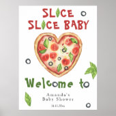 Slice, Slice Baby - Waterverf baby shower Poster (Voorkant)