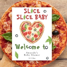 Slice, Slice Baby - Waterverf baby shower Poster