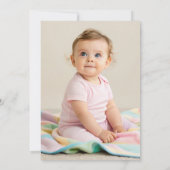 Slice Slice Cheesy Baby Pizza 1st Birthday Digital Kaart (Achterkant)