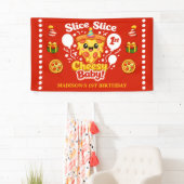 Slice Slice Cheesy Baby Pizza 1st Birthday Medium Spandoek (Insitu)