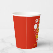 Slice Slice Cheesy Baby Pizza 1st Birthday Papieren Bekers (Rechts)