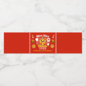 Slice Slice Cheesy Baby Pizza 1st Birthday Waterfles Etiket (Enkel label)