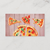 Slice Slice Pizza Boeken voor Baby shower Party Ga Informatiekaartje (Achterkant)