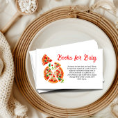 Slice Slice Pizza Boeken voor Baby shower Party Ga Informatiekaartje